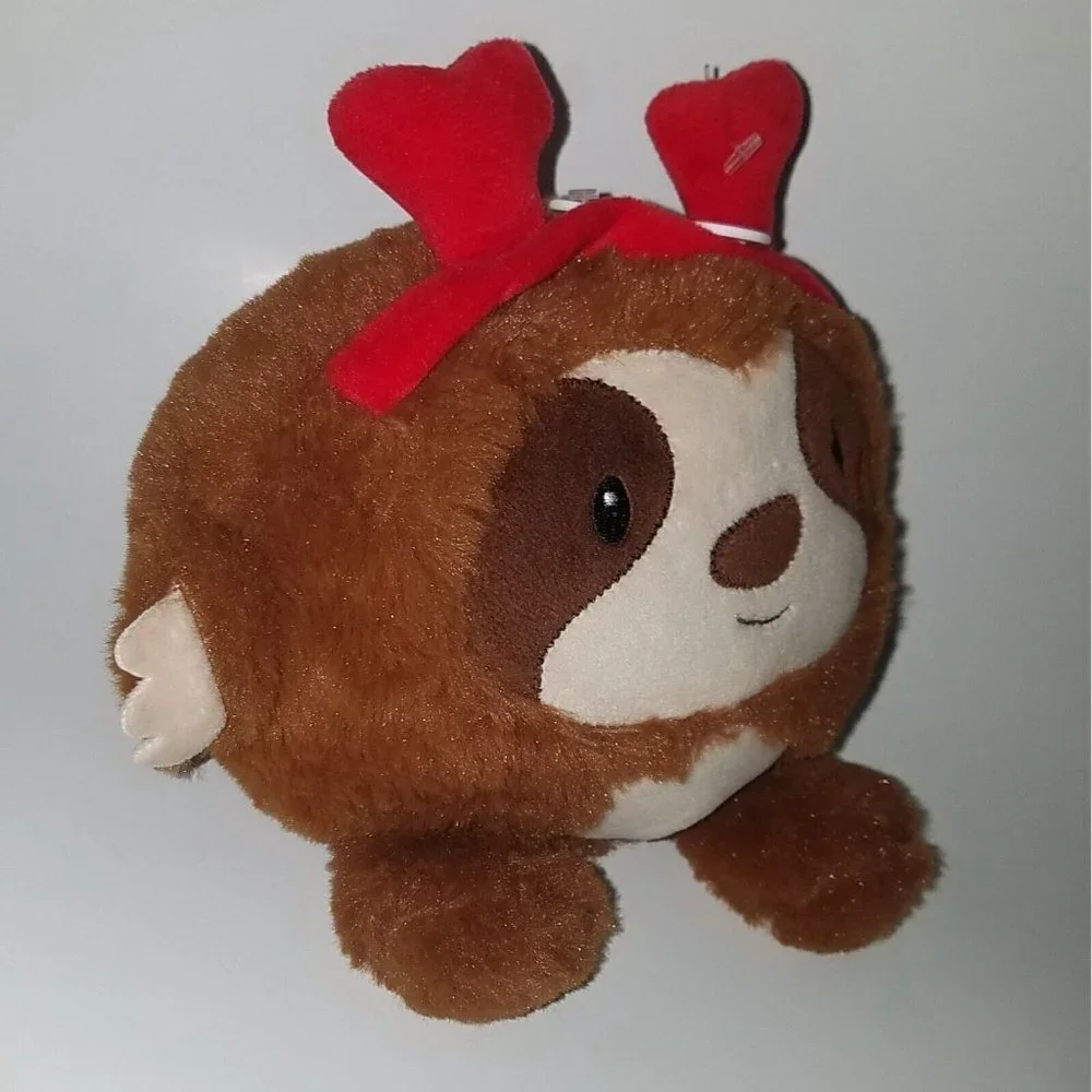 American Greetings Sloth Plush Valentine's Day Stuffed Animal Gift Red Heart
